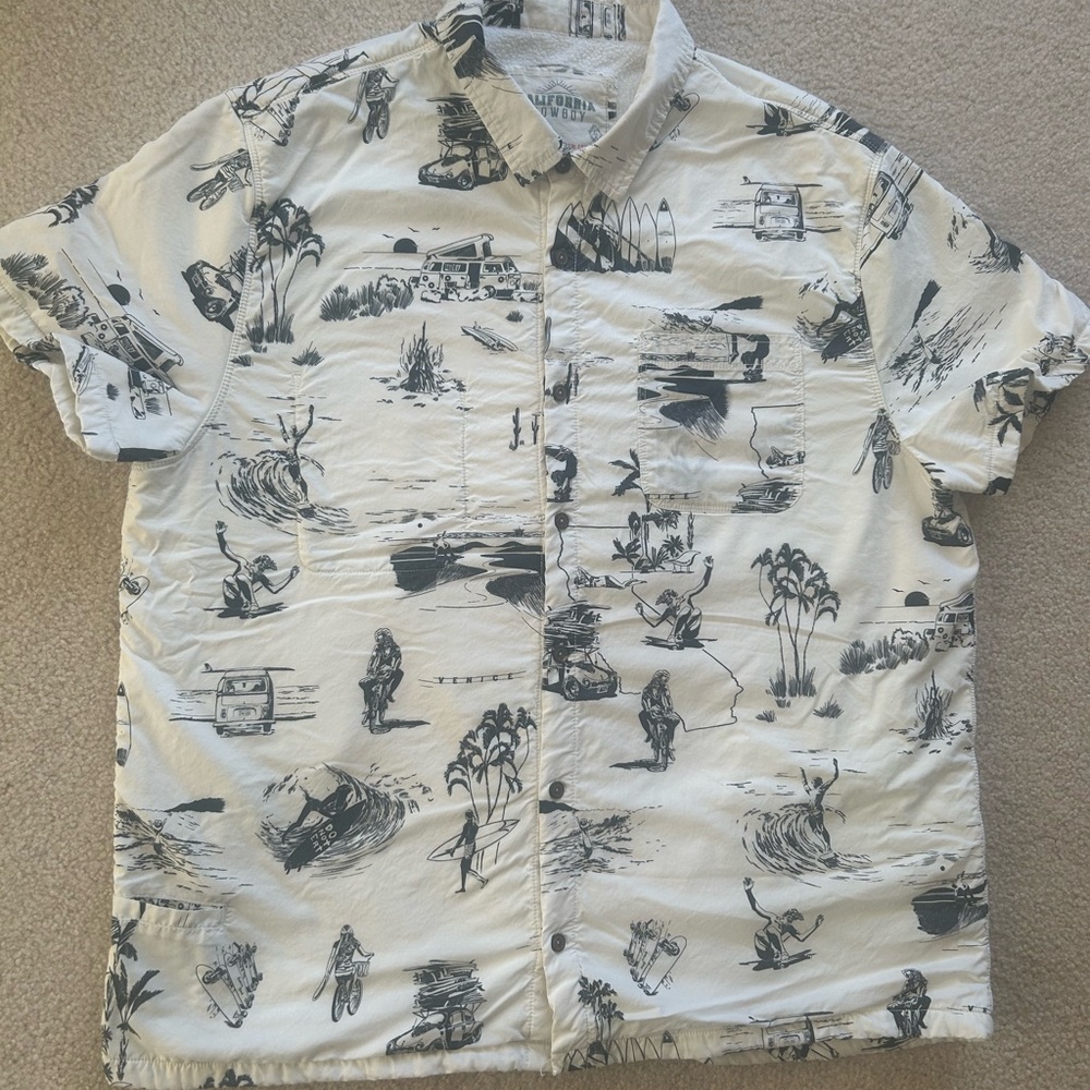California Cowboy California Dreamin Thick High Water Performance Shirt Size XXL